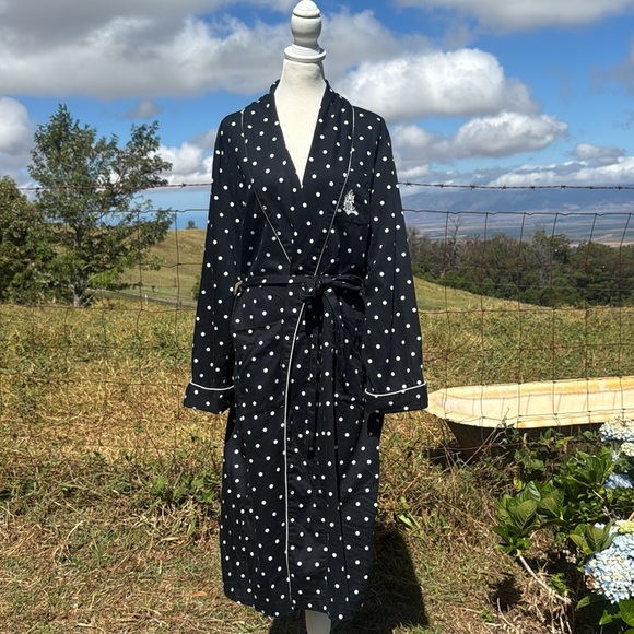 Lauren Ralph Lauren Other - Lauren Ralph Lauren Polka Dot Black White Embroidered logo Cotton Retro Classic